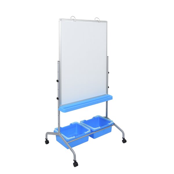Magnetic/Reversible Whiteboard, 31 x 69 by Luxor