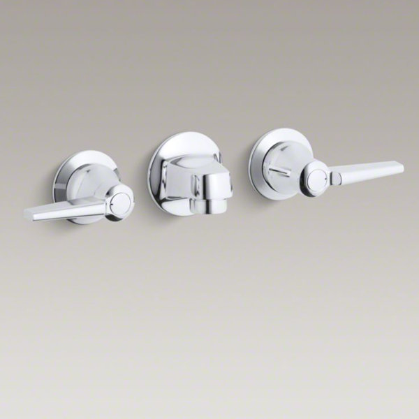 Triton Wall mounted Bathroom Faucet with Drain Assembly by Kohler