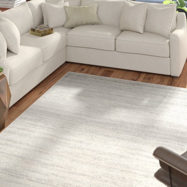 Mcguire Ivory/Silver Area Rug by Mercury Row