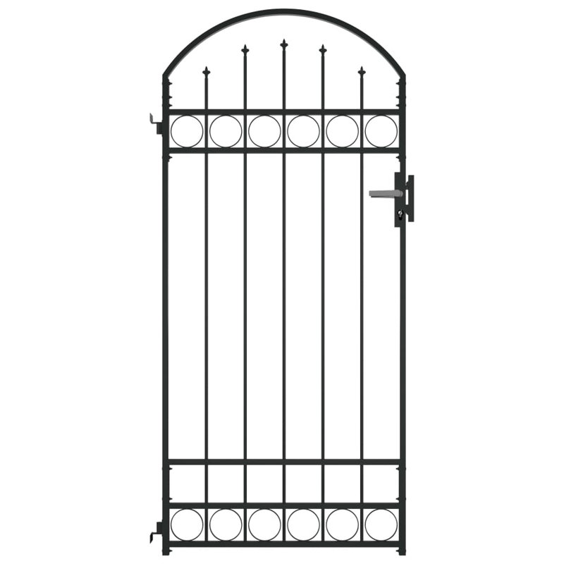 Vidaxl 6 5 Ft H X 3 3 Ft W Fence Arched Top Metal Gate Wayfair The gateway arch legs have become exits only. 6 5 ft h x 3 3 ft w fence arched top metal gate