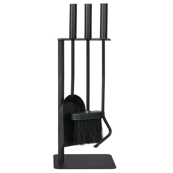 4 Piece Cast Iron Fireplace Tool Set by Ashley Hearth