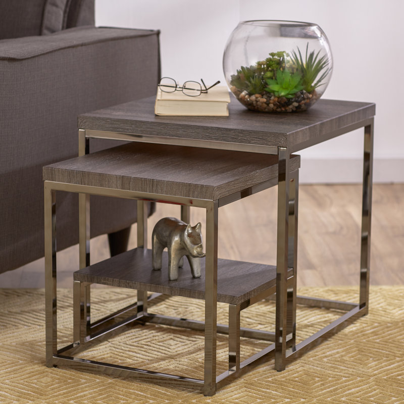 Mercury Row Philippos 2 Piece Nesting Tables & Reviews Wayfair