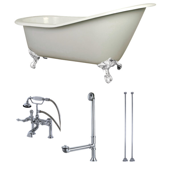 62 x 31 Clawfoot Soaking Bathtub by Kingston Brass