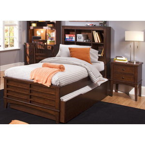 Roberta Youth Bedroom Bookcase Headboard in Burnished Tobacco