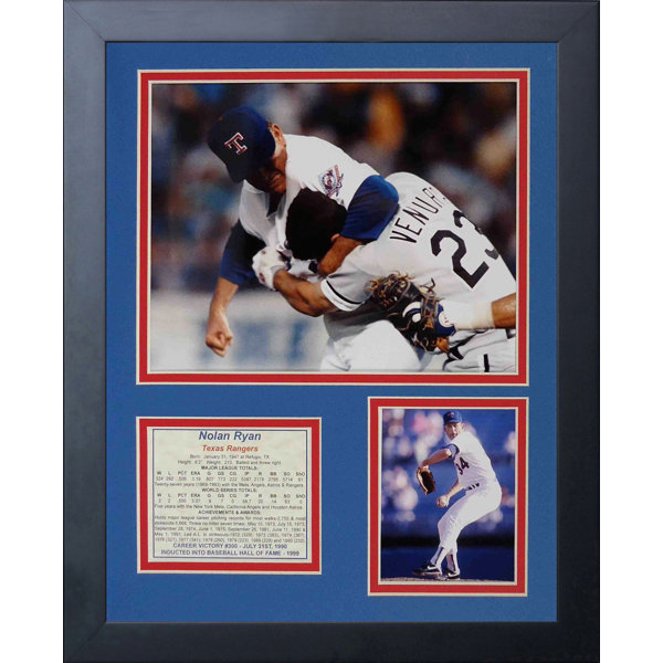 Nolan Ryan Fight Framed Memorabilia by Legends Never Die