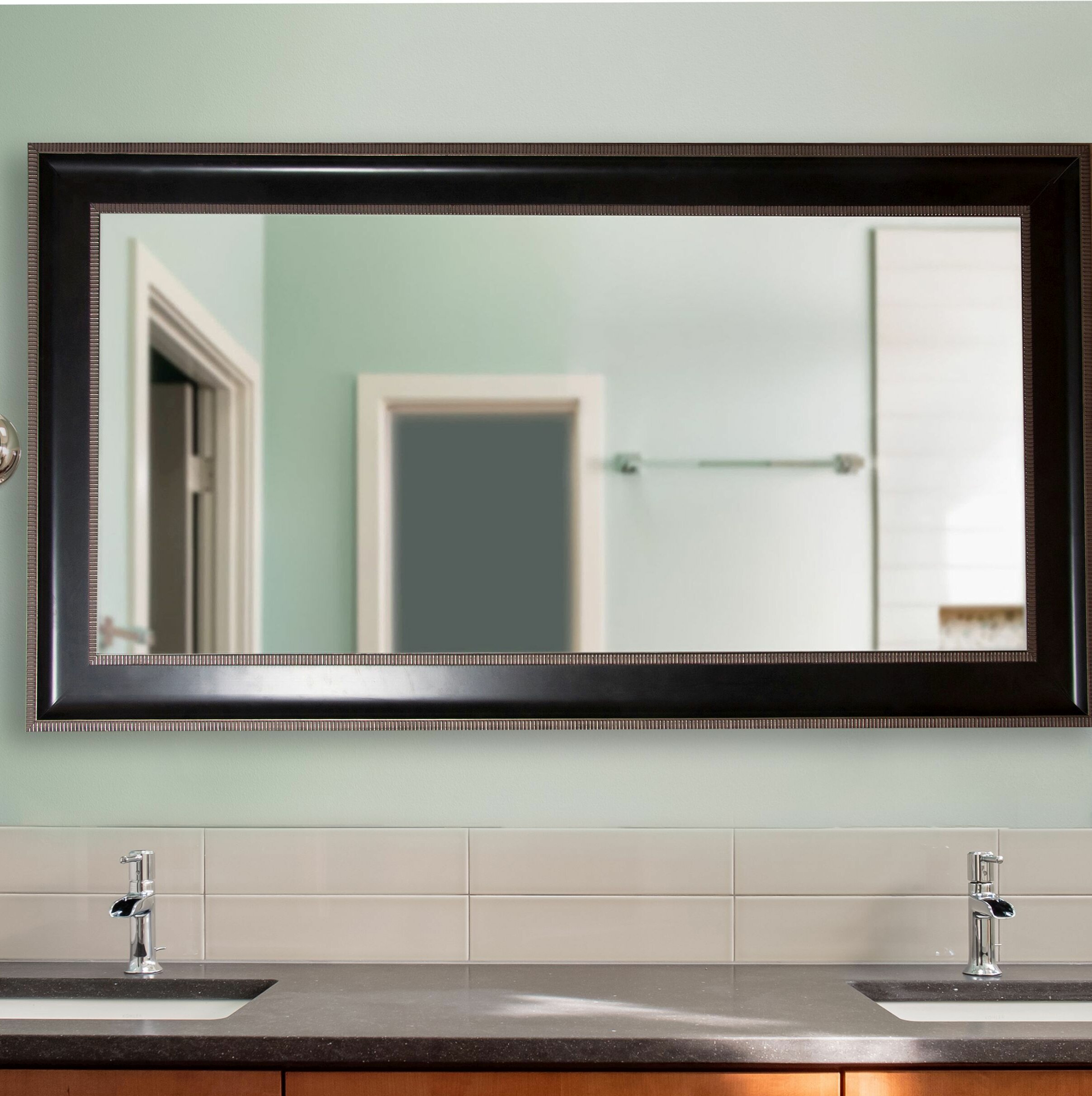 Charlton Home Olivencia Caged Trim Vanity Wall Mirror Wayfair