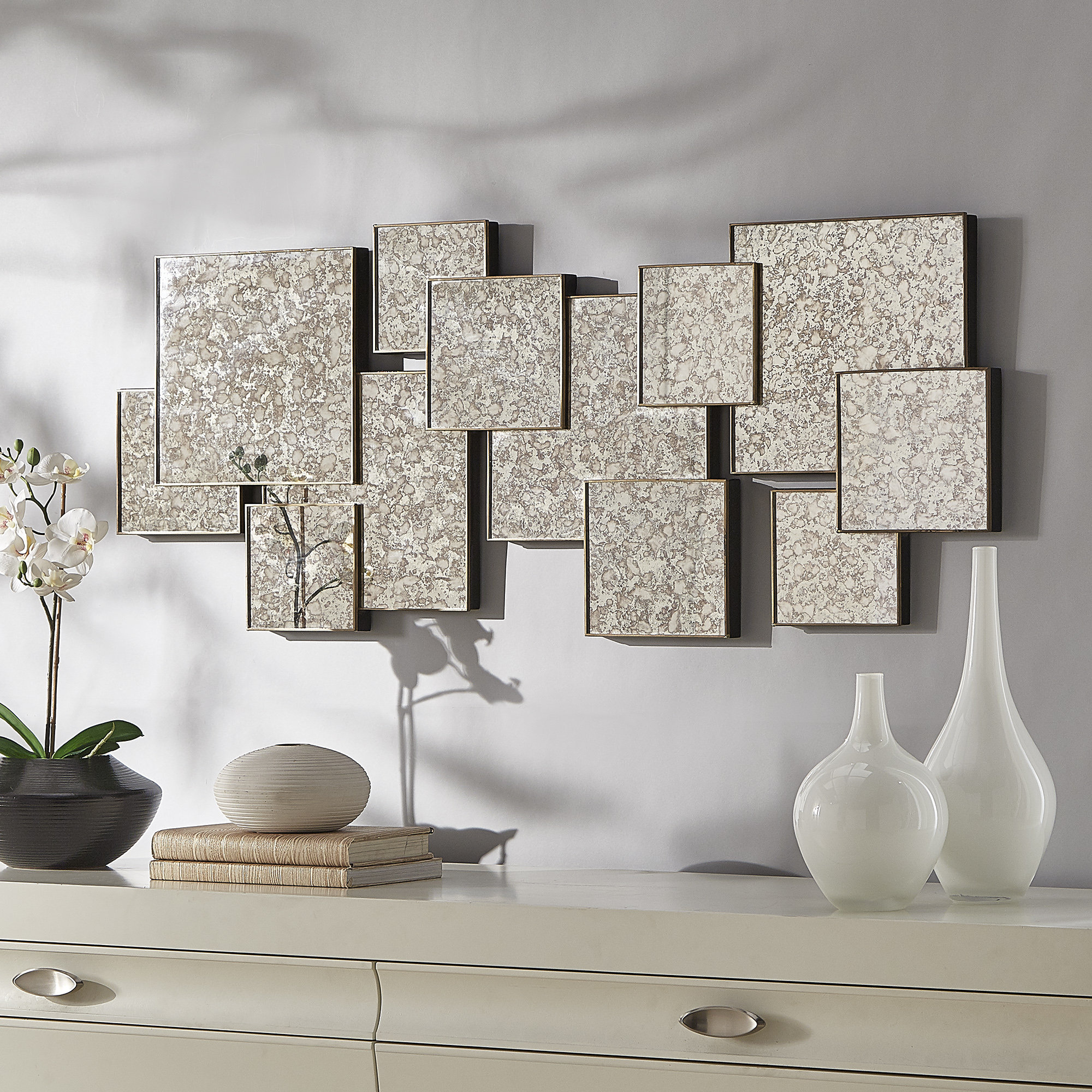 Ivy Bronx Katrine Square Mirror Wall Décor Wayfair Ivy Bronx Katrine Square Mirror Wall