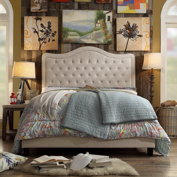 Turin Upholstered Panel Bed by Darby Home Co