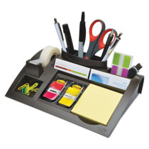 Details about / Desk Accessories with Tape Dispenser Memo Pad Holder Paper Clips Sticky Notes