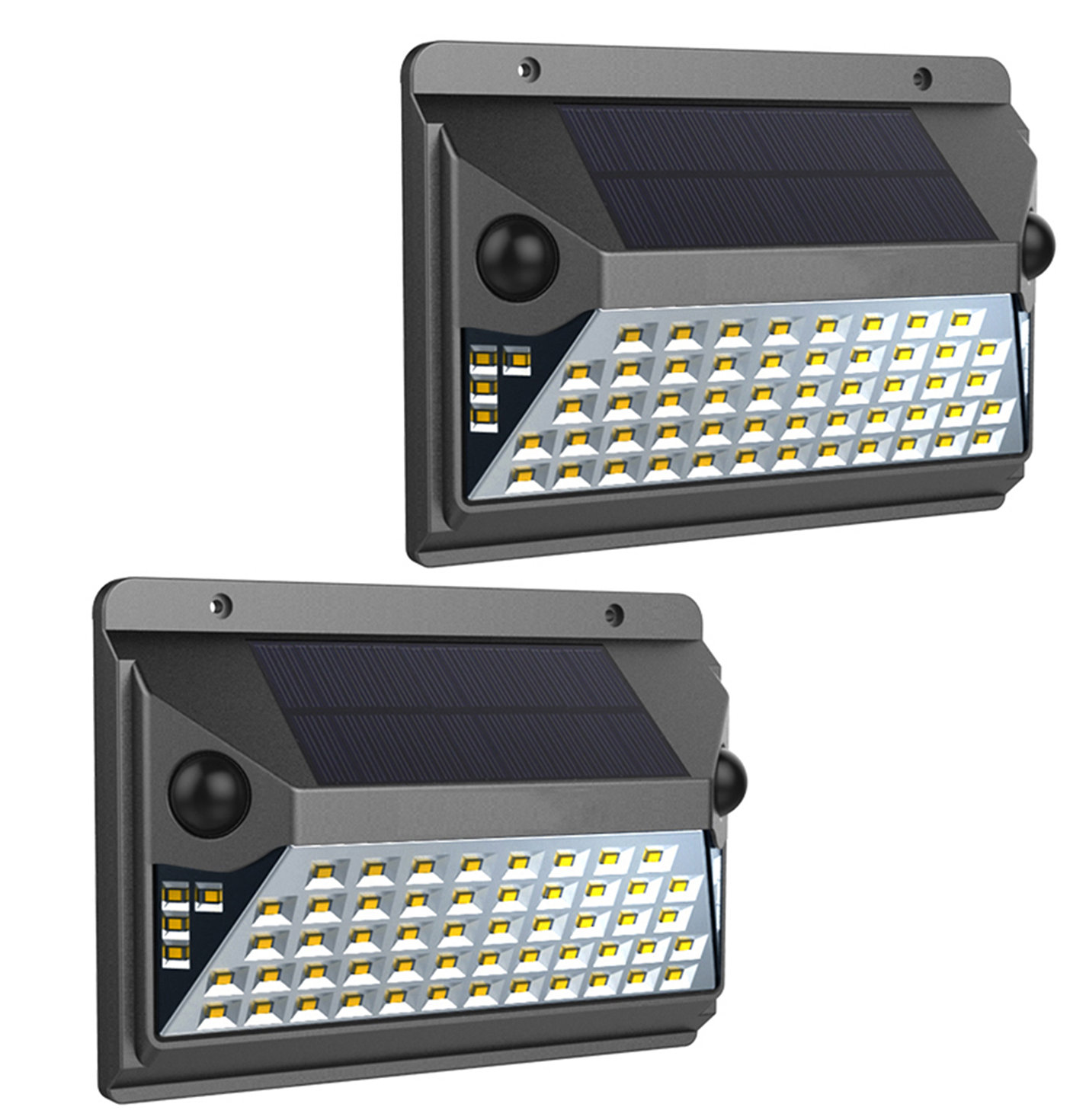 LITOM 24 LED Solar Power PIR Lights Motion Sensor Garden Light Wall Lamp Outdoor
