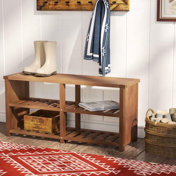 Wood Storage Bench by Trent Austin Design