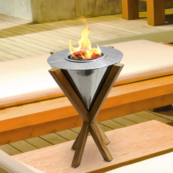 Top Pick Terrazo Gel Fuel Tabletop Fireplace By Deeco Tabletop