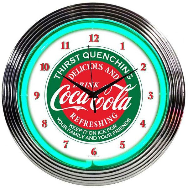 Drinks 15 Coca Cola Wall Clock by Neonetics