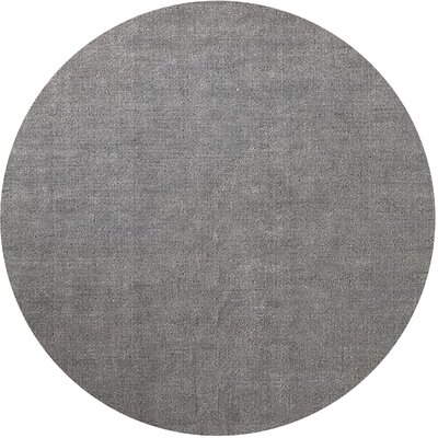 Jessine Gray Area Rug Gracie Oaks Rug Size: Round 8'