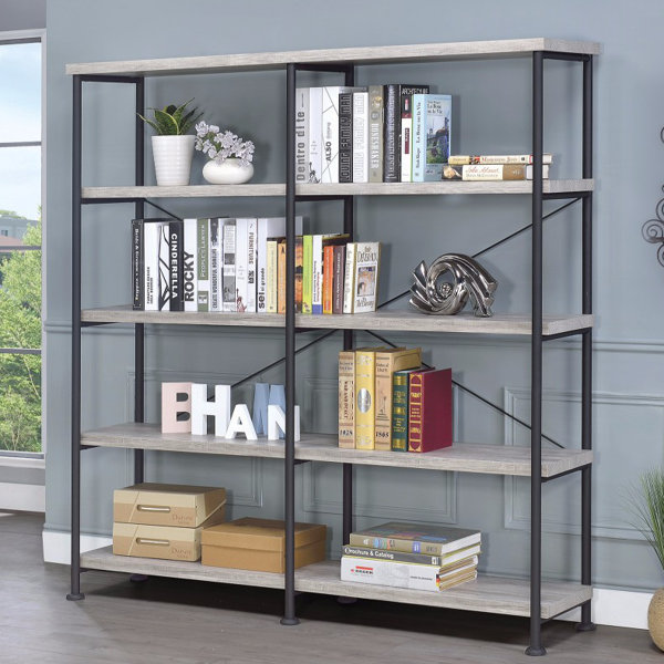 Mccaleb Industrial Oversized Set Bookcase by Williston Forge| @ $329.99