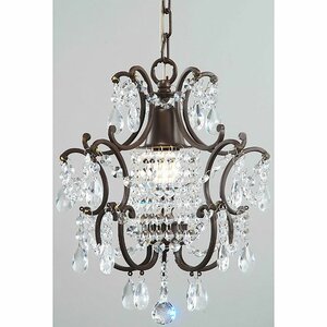 1-Light Crystal Foyer Pendant