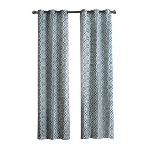 Applin Geometric Blackout Grommet Curtain Panels (Set of 2)
