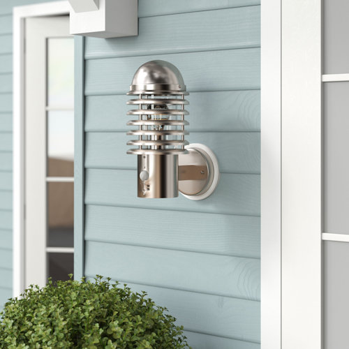 Hagen 1 Light Outdoor Wall Sconce with Motion Sensor Sol 72 Outdoor