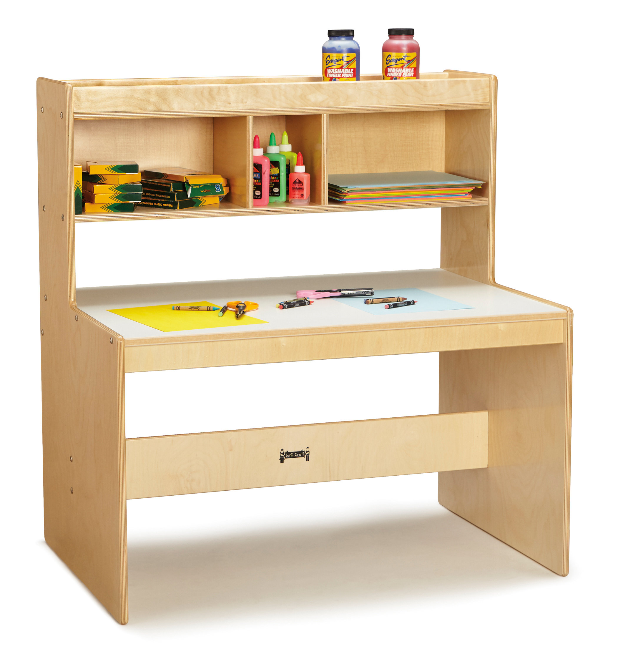 Jonti Craft Dual Kids Art Desk With Kids Hutch Wayfair