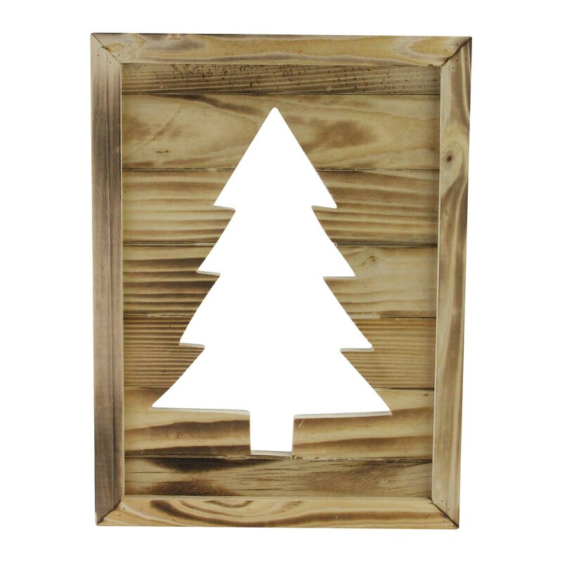 single rectangle plaque with choice 1 4 2 5 hanging christmas trees 3