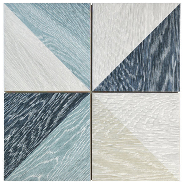 Bon Melange 6.5 x 6.5 Porcelain Field Tile in Blue by EliteTile