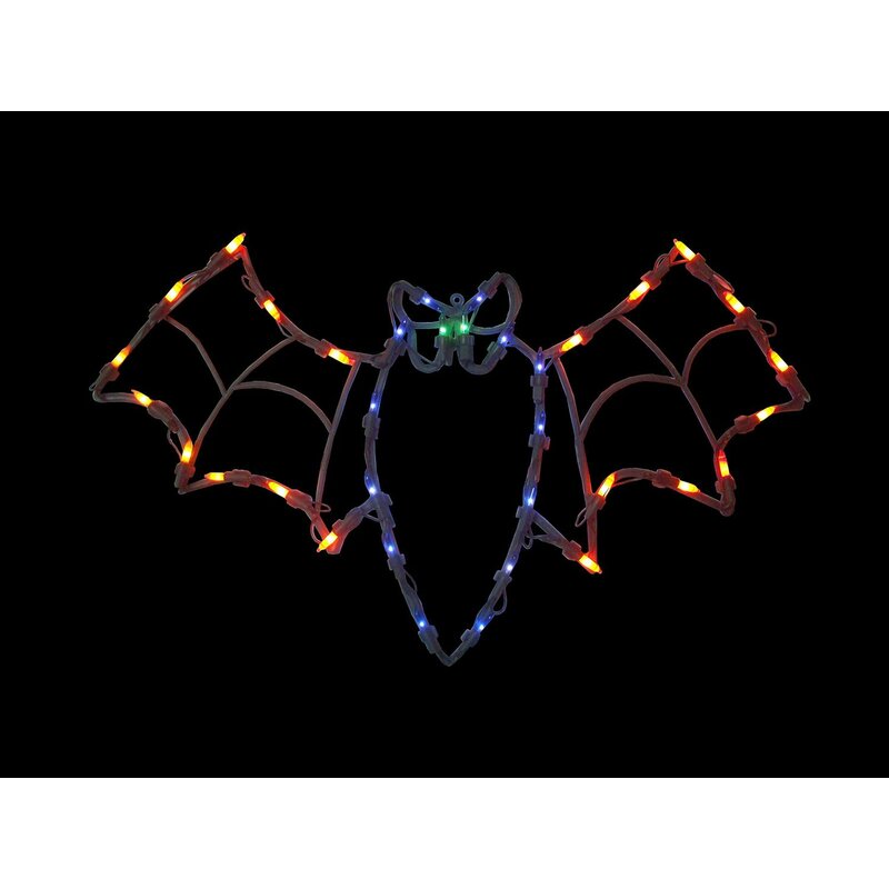 lighted halloween window decorations