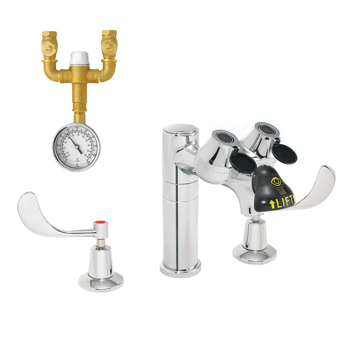 Speakman Eyesaver Laboratory Faucet With Integrated Emergency