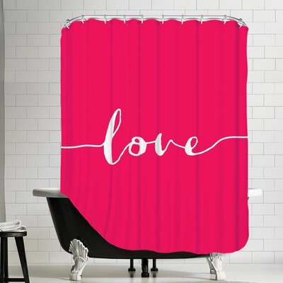 Anyrie Love Bubble Single Shower Curtain Ebern Designs