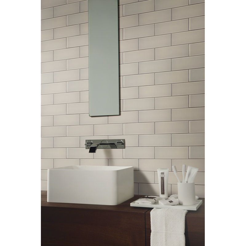 Msi Snowcap 3 X 9 Gl Subway Tile In White Wayfair Msi Snowcap 3 X 9 Gl Subway Tile