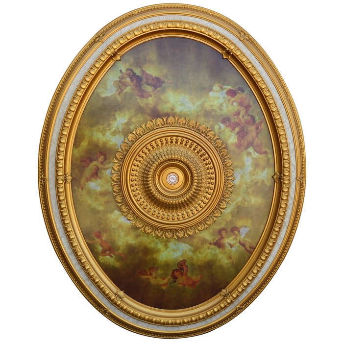 Sistine Oval Chandelier Ceiling Medallion