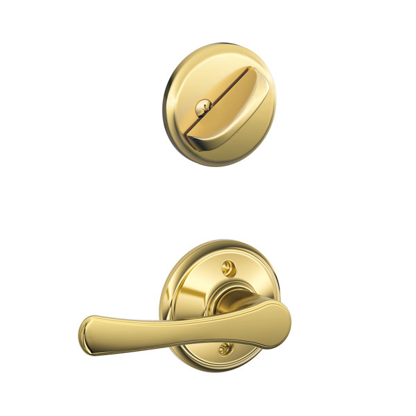 Interior Handleset Avila Lever and Interior Single Cylinder Deadbolt Thumbturn by Schlage