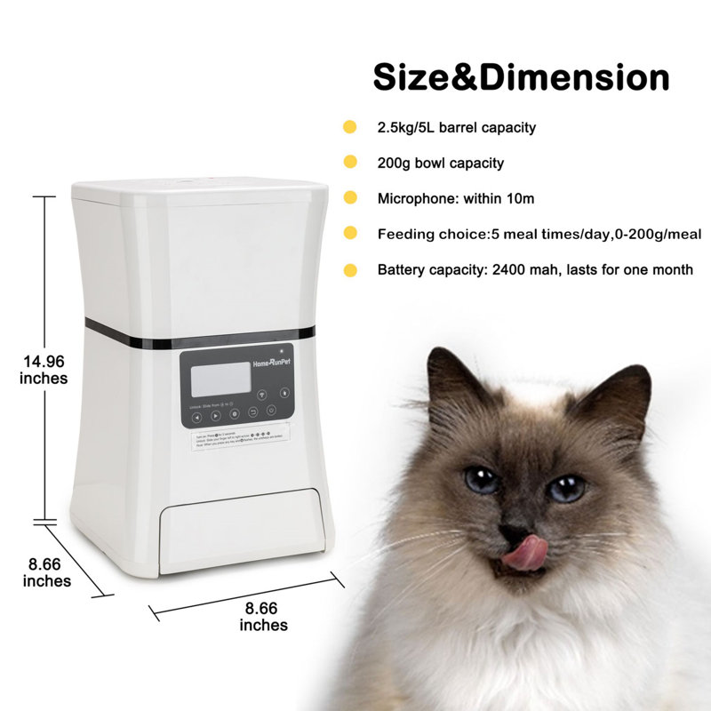 Homerunsmart Pet Smart Food Dispenser For Small Dogs And Cats Automatic Feeder Wayfair