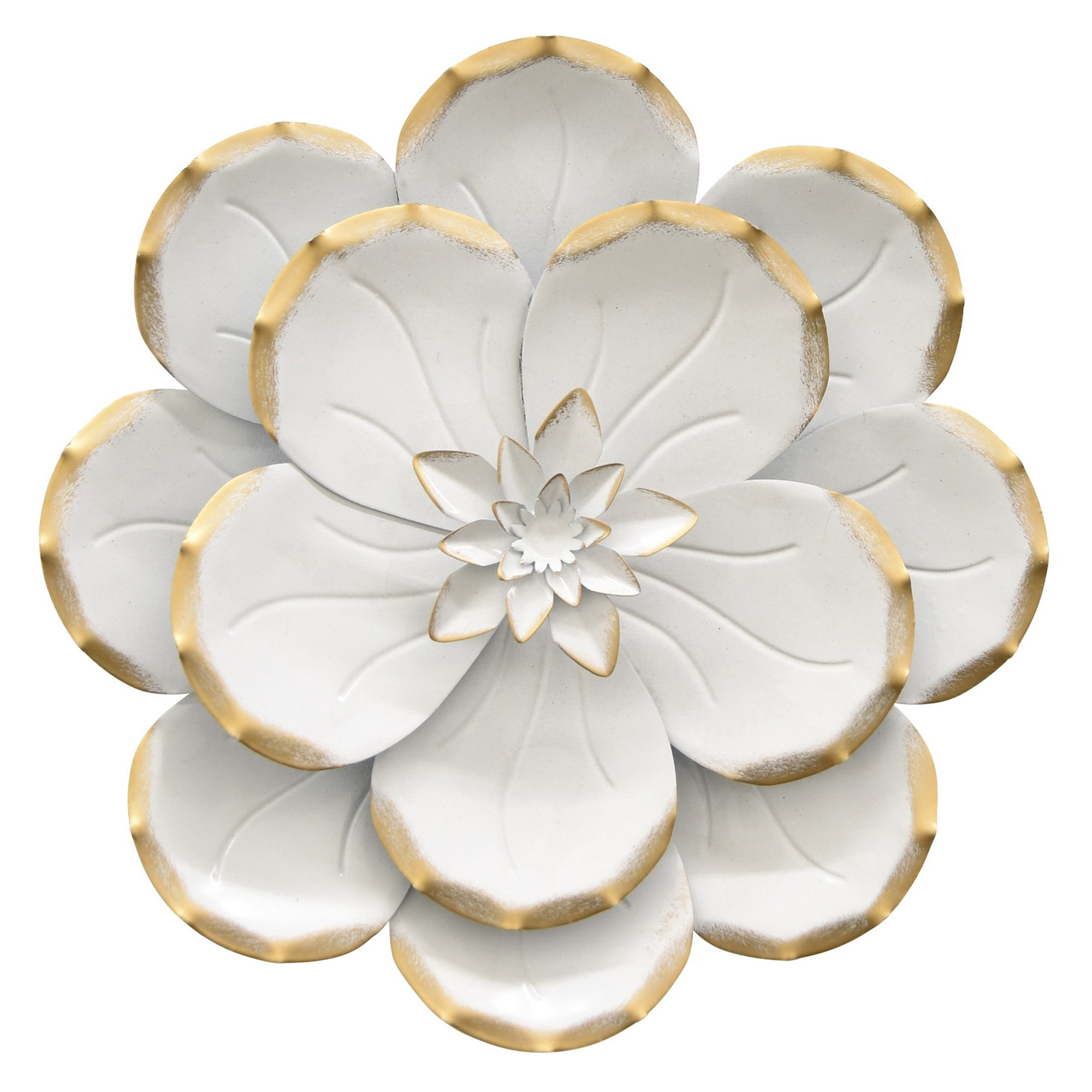House Of Hampton Metal Flower Wall Decor Wayfair