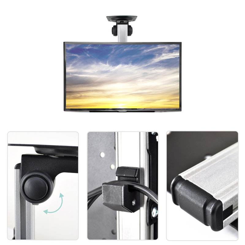 Universal Folding Hide Away Tv Ceiling Mount 17 37 Screens