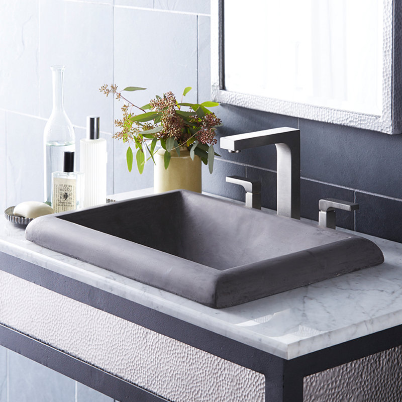 Native Trails Montecito Stone Rectangular DropIn Bathroom Sink