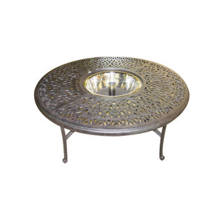 Umbrella Hole Patio Coffee Tables You Ll Love Kristy Coffee Table With Ice Bucket