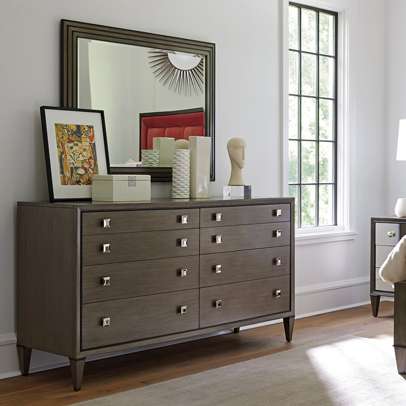 Lexington Ariana 8 Drawer Double Dresser With Mirror Reviews Wayfair