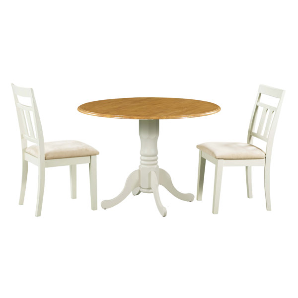 Best Choices Ansonia 3 Piece Drop Leaf Solid Wood Dining Set By August Grove Great Reviews