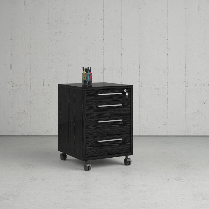 Latitude Run Khorawa 4 Drawer Mobile Vertical Filing Cabinet Wayfair