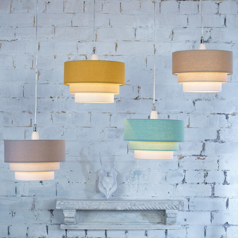 ClearAmbient 28 cm Lampenschirm aus Baumwoll-Polyester-Mischgewebe