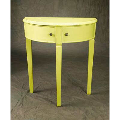 August Grove Ceres 27.5" Console Table  Color: Yellow