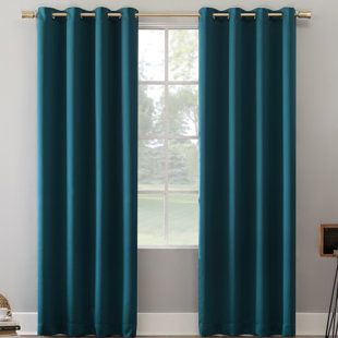 Modern Teal Curtains Drapes Allmodern