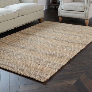 Knodara Hand-Woven Beige Area Rug