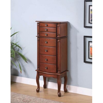 Kathaleen Free Standing Jewelry Armoire Canora Grey