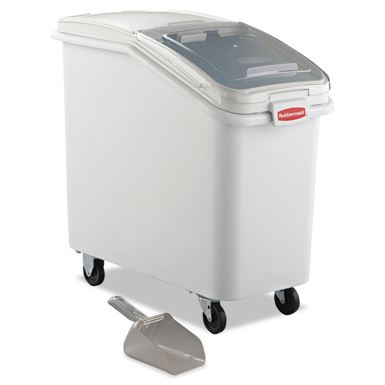 rubbermaid storage bin with hinged lid
