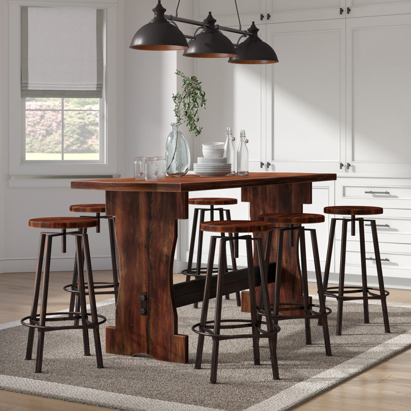 Laurel Foundry Modern Farmhouse Connery 7 Piece Counter Height Pub