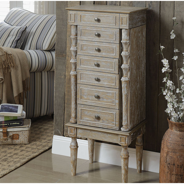 Muller Wood Free Standing Jewelry Armoire By August Grove 2019 Sale