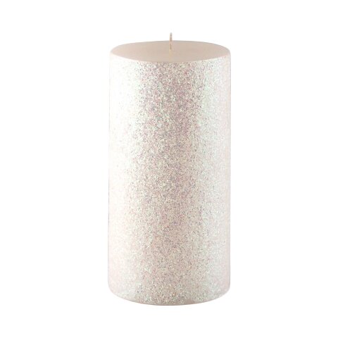 Glitter Pillar Candle