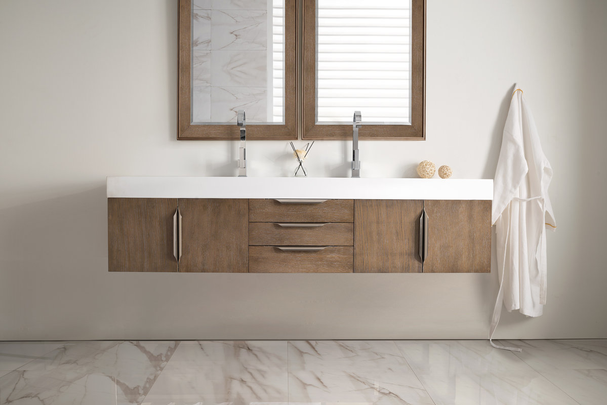 Hukill 72 Double Bathroom Vanity Set Reviews Allmodern Hukill 72 Double Bathroom Vanity Set