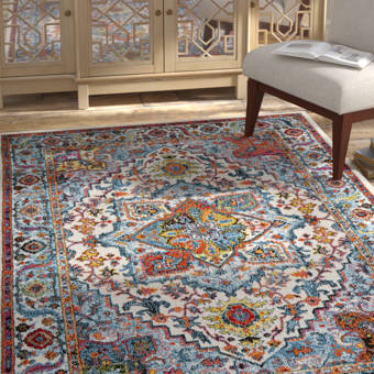 World Menagerie Reeder Navy Area Rug Wayfair Ca